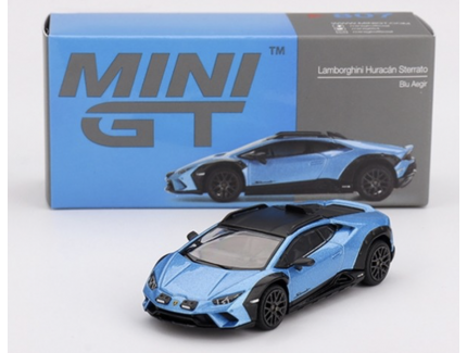 LAMBORGHINI Huracan Sterrato Blue Aegir 2024 1/64 MINI GT