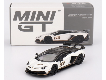 LAMBORGHINI Aventador SVJ 63 Bianco Asopo 2022 1/64 1/64 MINI GT