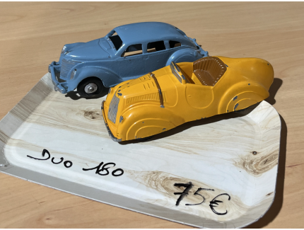 DUO VOITURE DE EPOQUE METAL 1/43