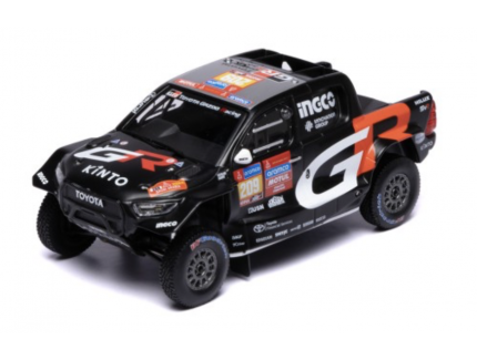 TOYOTA GR DKR HILUX EVO T1U (2024) (GR) #209 G.DE VILLIERS - D.MURPHY RALLY DAKAR 2024 IXO 1/43