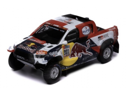 TOYOTA GR DKR HILUX T1+ #201 N. AL-ATTIYAH - M. BAUMEL WINNER RALLY DAKAR 2022 IXO 1/43