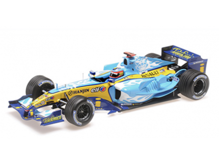 RENAULT F1 TEAM R25 FERNANDO ALONSO 2EME BELGIAN GP 2005 1/18 MINICHAMPS
