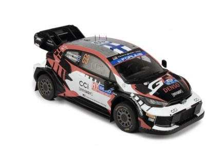 TOYOTA GR YARIS RALLY1 HYBRID #69 K.ROVANPERÄ - J.HALTTUNEN RALLY FINLAND 2024 1/18 IXO