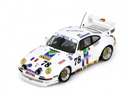 PORSCHE 911 GT2 NO.78 16TH LE MANS 24H 1995 D. ORTION - J-F. VEROUX - E. VAN DE VYVER SPARK 1/43
