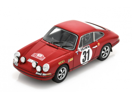 PORSCHE 911S NO.31 2ND RALLY MONTE CARLO 1969 G. LARROUSSE - J-C. PERRAMOND SPARK 1/43
