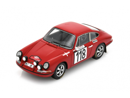 PORSCHE 911S NO.118 RALLY MONTE CARLO 1970 H-J. WALTER - H. RACK SPARK 1/43