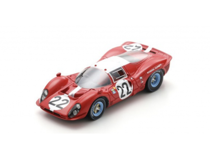 FERRARI 412P N°22 24H Le Mans 1967 Jean Guichet - Herbert Müller 1/43 LOOKSMART