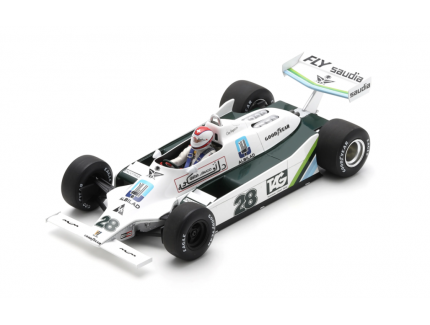 WILLIAMS FW07 NO.28 WINNER BRITISH GP 1979 CLAY REGAZZONI 1/18 SPARK