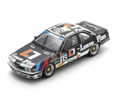BMW 635 CSI NO.18 WATERLOO MOTOR LEASE PLAN 24H SPA 1987 M. DUEZ - PH. VERELLEN - P. WITMEUR SPARK 1/43