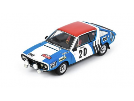RENAULT 17 N°20 5ème Rallye Monte Carlo 1975 J-F. Piot - J. De Alexandris 1/43 SPARK