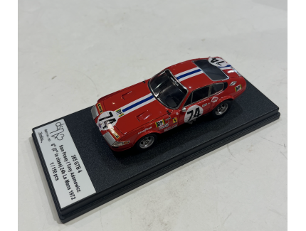 FERRARI 365 GTB 4 # 74 24H LE MANS 1972 DSN 1/43