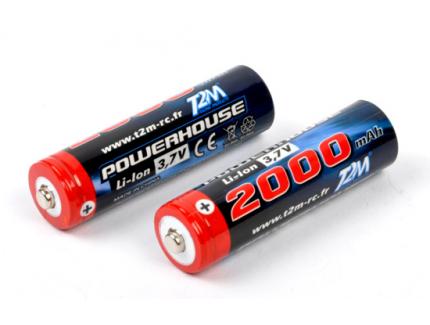 PAIRE D'ACCUS 3,7V LI-ION 2000 MAH