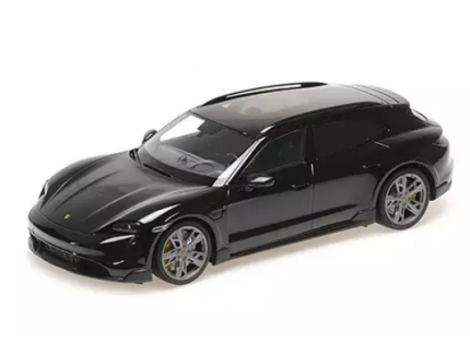 PORSCHE TAYCAN CUV TURBO S 2021 BLACK MINICHAMPS 1/18°