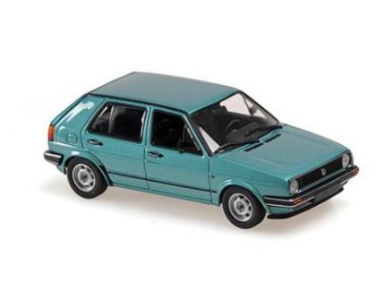 Volkswagen Golf II 4-Door 1985 Turquoise Maxichamps 1/43