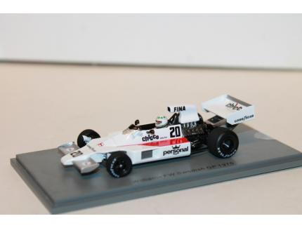 WILLIAMS FW DAMIEN MAGEE SWEDISH GP 1975 SPARK 1/43°