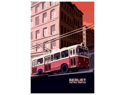 AFFICHE BERLIET VETRA VA3B2 PAR L'AT'LIER