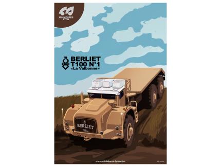 BERLIET T100 POSTER BY L'AT'LIER 30x40CM