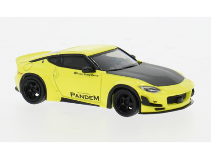 Nissan Z LB Nation Works Ikazuchi Yellow Mini GT 1/64°