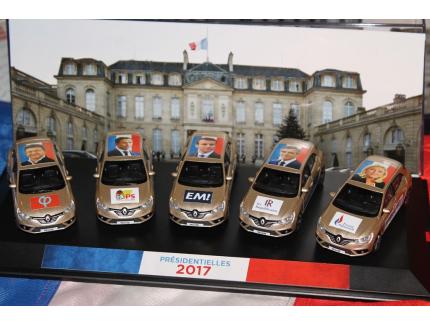 RENAULT MEGANE IV COFFRET ELECTION 2017 MINIATURES-LYON 1/43°