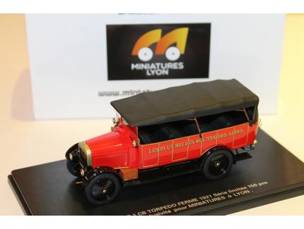 BERLIET 1CB 1921 CHAR A BANC MINIATURES LYON 1/43°