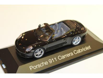 PORSCHE 911 CARRERA CAB NOIR HERPA 1/43°