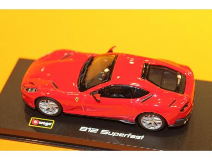 FERRARI 812 SUPERFAST ROUGE 2017 BURAGO 1/43° 