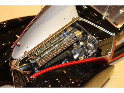 BUGATTI TYPE 57 SC 1937 ROUGE/NOIR BAUER 1/12°