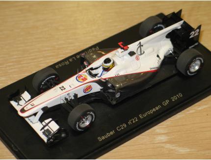 SAUBER C29 EUROPEAN GP 2010 SPARK 1/43°