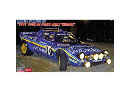 LANCIA STRATOS HF 1981 TOUR DE CORSE VAINQUEUR HASEGAWA 1/24°