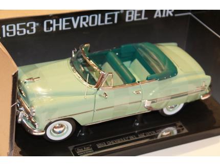 CHEVROLET BEL AIR OPEN CABRIOLET  VERT 1953 SUNSTAR 1/18°