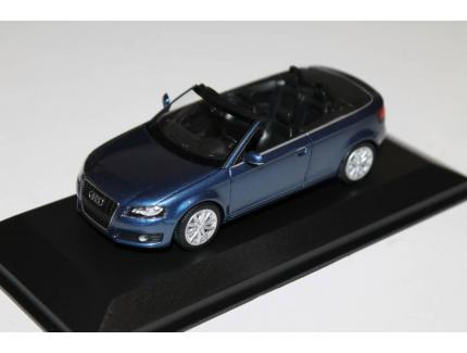 AUDI A3 CABRIOLET BLEU 2007 MAXICHAMPS 1/43°