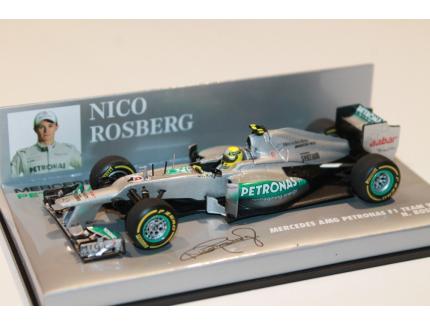 MERCEDES AMG PETRONAS N°8 W03 ROSBERG 2012 MINICHAMPS 1/43°