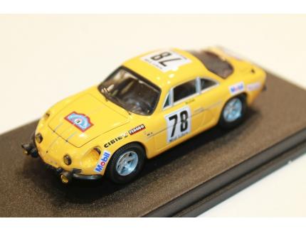 ALPINE RENAULT A110 N° 78 CRITERIUM DES CEVENNES 1969 TROFEU 1/43°