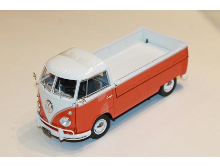 VOLKSWAGEN T1 PICK UP ORANGE/BLANC 1950 SOLIDO 1/18°