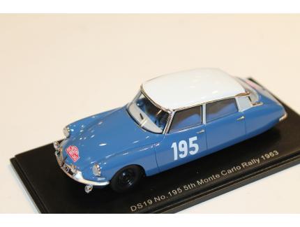 DS19 #195 5TH RALLYE DE MONTE CARLO 1963 SPARK 1/43°