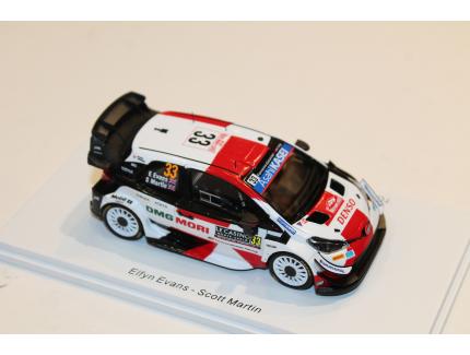 TOYOTA YARIS WRC #33 2ème RALLY DE MONTE CARLE 2021 SPARK 1/43°