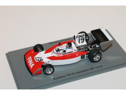 SURTEES TS16 GP DU CANADA 1974 KOINIGG SPARK 1/43°