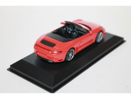 PORSCHE 911/991 CARRERA 4 CABRIO 2016 ORANGE MINICHAMPS 1/43