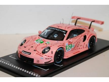 PORSCHE 991 GT3 RSR N°92 ROSE LM 2018 IXO 1/18°