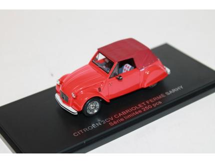 CITROEN 2CV SARHY CABRIOLET FERME ROUGE 1984 FRANSTYLE 1/43°