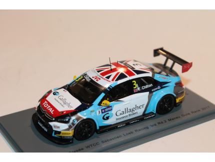 CITROEN C-ELYSEE N°3 WTCC SEBASTIEN LOEB MACAU GUIA RACE 2017 SPARK 1/43°