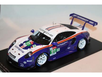 PORSCHE 911 RSR N°91 "ROTHMANS" LE MANS 2018 SPARK 1/18