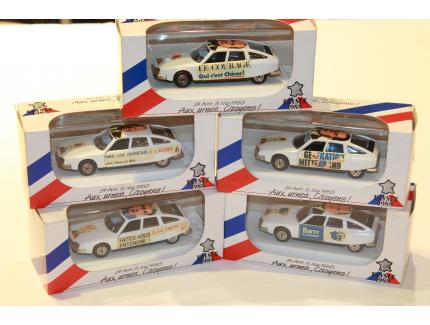 ASSORTIMENT DE 5 CITROEN CX PRESIDENTIELLES 1988 MINIATURES LYON 1/43°