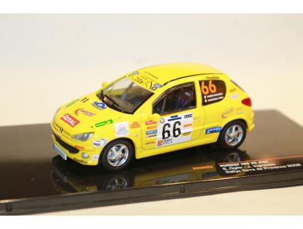 PEUGEOT 206 XS N°66 RALLYE TERRE DE PROVENCE 2006 IXO 1/43°