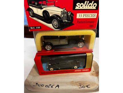 DUO les modèles prestigieux Solido 1/43