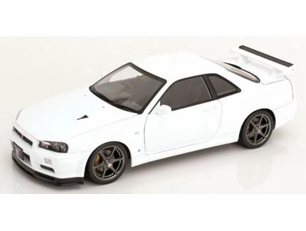 Nissan Skyline GT-R R34 V-Spec II OEM 2001 Blanc - KK SCALE 1/12