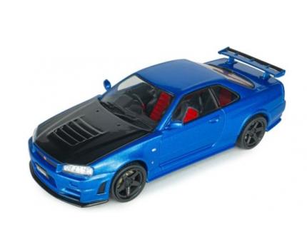 Nissan Skyline GT-R (BNR34) – Bayside Blue – 2005 SOLIDO 1/43