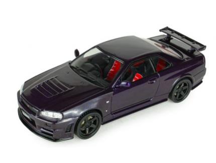 Nissan Skyline GT-R (BNR34) – Midnight Purple – 2005 SOLIDO 1/43