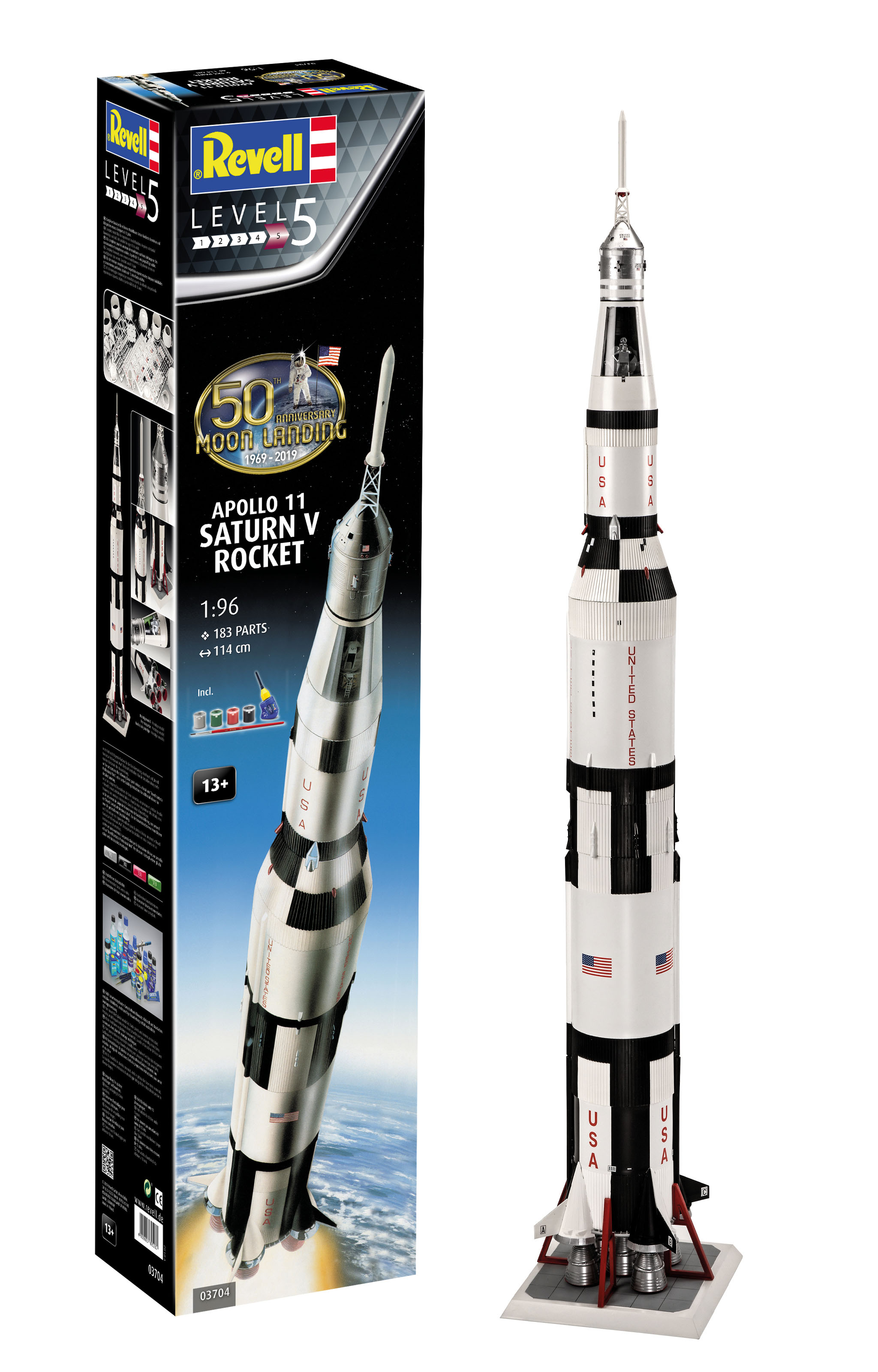 APOLLO 11 SATURN V ROCKET REVELL 1/96°