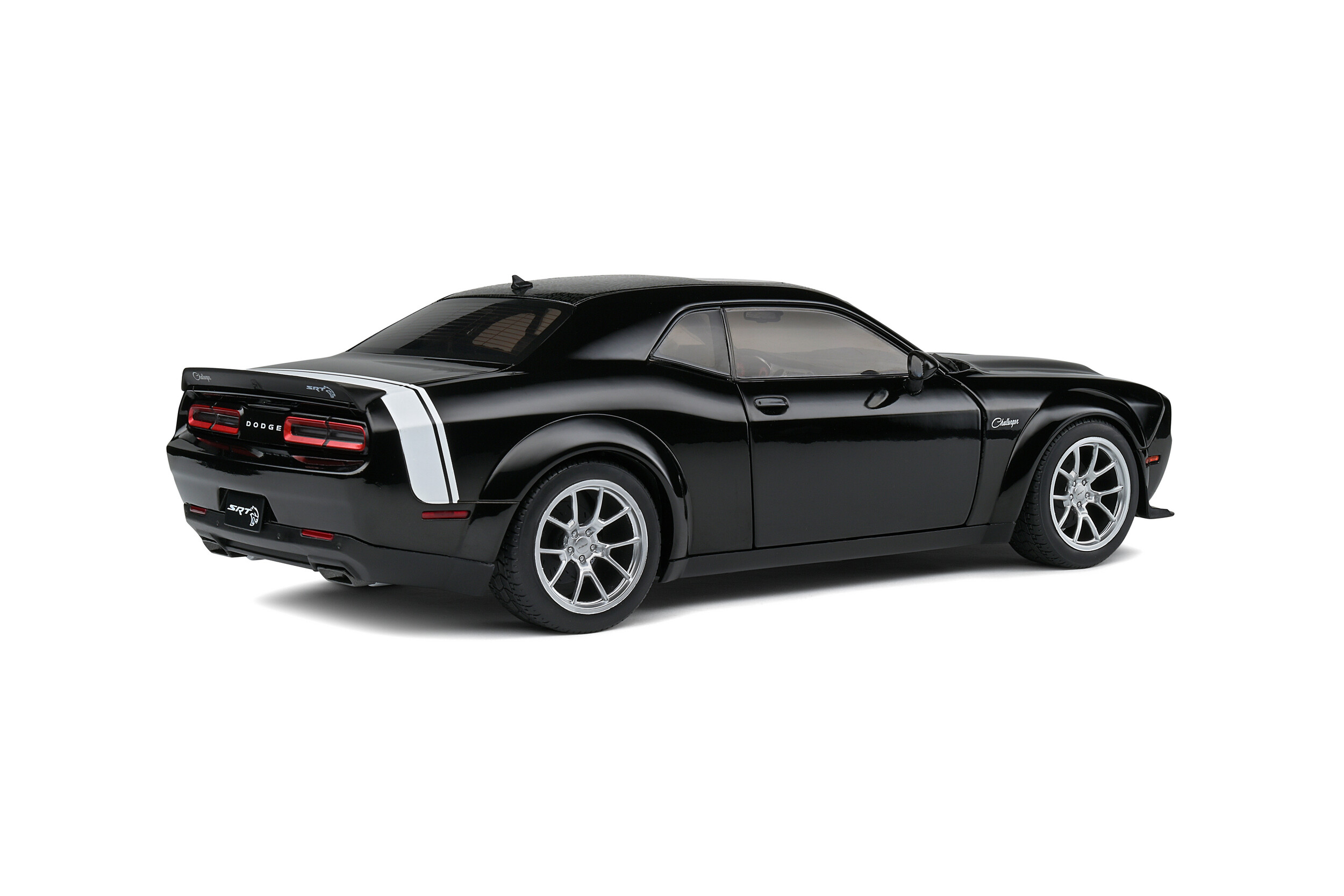 DODGE CHALLENGER SRT HELLCAT BLACK GHOST 2023 SOLIDO 1/18°